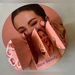 NWT Rare Beauty Soft Pinch Blush Collector’s Set Poster and Pamphlet
